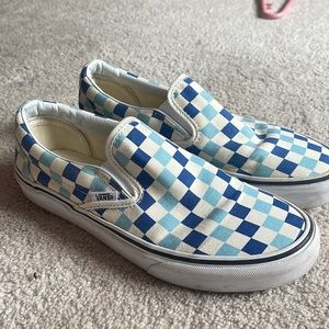 VANS checkered UNC Tarheels, blue and baby blue !